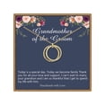 thumbnail image 1 of TINGN Grandmother of The Groom Gifts Linked Circle Necklace Grandmother of The Groom Gifts from Bride Wedding, 1 of 5