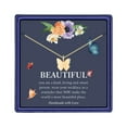 thumbnail image 1 of TINGN Initial Butterfly Necklace for Women Dainty Butterfly Pendant Choker Necklace Jewelry Gifts for Women, 1 of 4