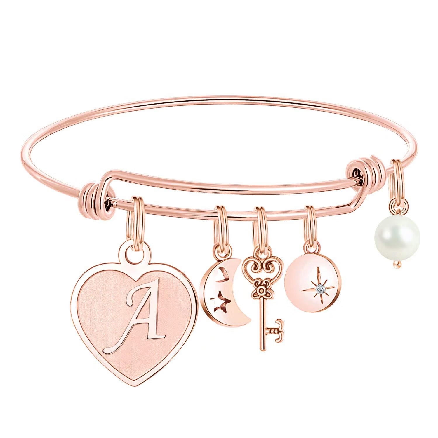 Initial Bracelets for teen girls/boys, Initial R Letter Bracelets Charm  Bracelets Handmade Bracelets for Valentines Day Mother's Day Birthday