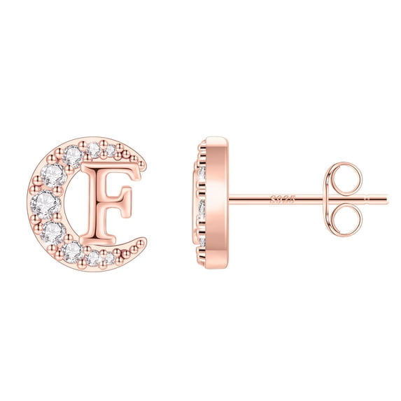TINGN Initial Earrings for Women S925 Sterling Silver Post Earrings for Women