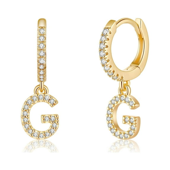 TINGN Initial Earrings for Women 925 Sterling Silver Post Hypoallergenic Small Huggie Hoop Earrings Jewelry Gifts for Women