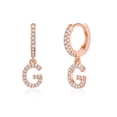 thumbnail image 1 of TINGN Initial Earrings for Girls Women 925 Sterling Silver Post Hypoallergenic Small Huggie Hoop Earrings Jewelry Gifts for Girls Women, 1 of 6