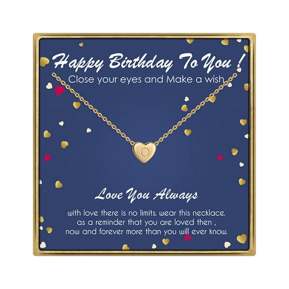 TINGN Initial Necklace Birthday Gifts - 14K Gold Filled Initial Necklaces for Women Birthday Necklace