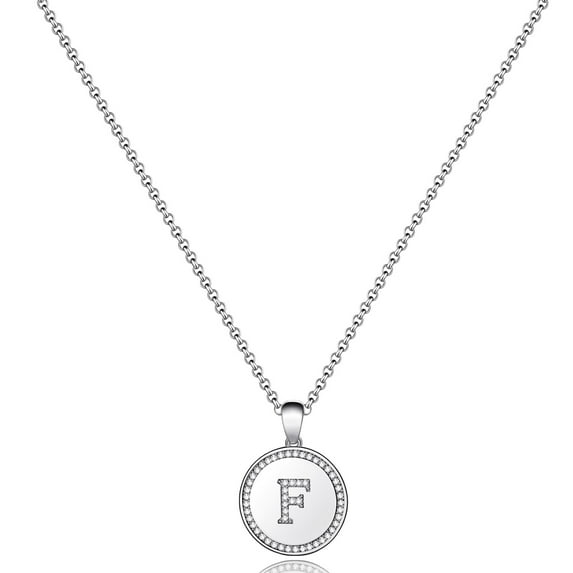 TINGN Initial Necklace Gold for Women 14k Gold Filled CZ Initial Letter Pendant Necklace