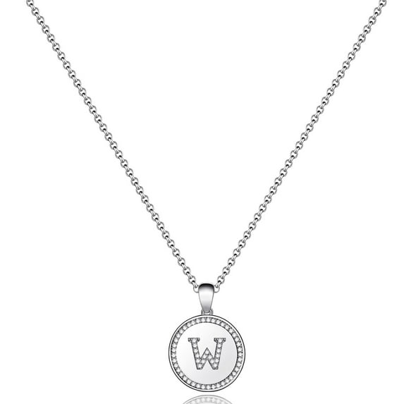 TINGN Initial Necklace Gold for Women 14k Gold Filled CZ Initial Letter Pendant Necklace