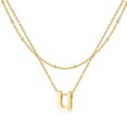 thumbnail image 1 of TINGN Initial Necklace for Women Dainty 14K Gold Plated Small Initial Necklace for Women Teen Girls, 1 of 5