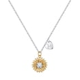 thumbnail image 1 of TINGN Initial Sunflower Necklaces for Women CZ Heart Initial Letter Sunflower Pendant Necklace, 1 of 5