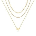 thumbnail image 1 of TINGN Layered Butterfly Necklace for Women Layered Butterfly Necklace for Women, 1 of 5