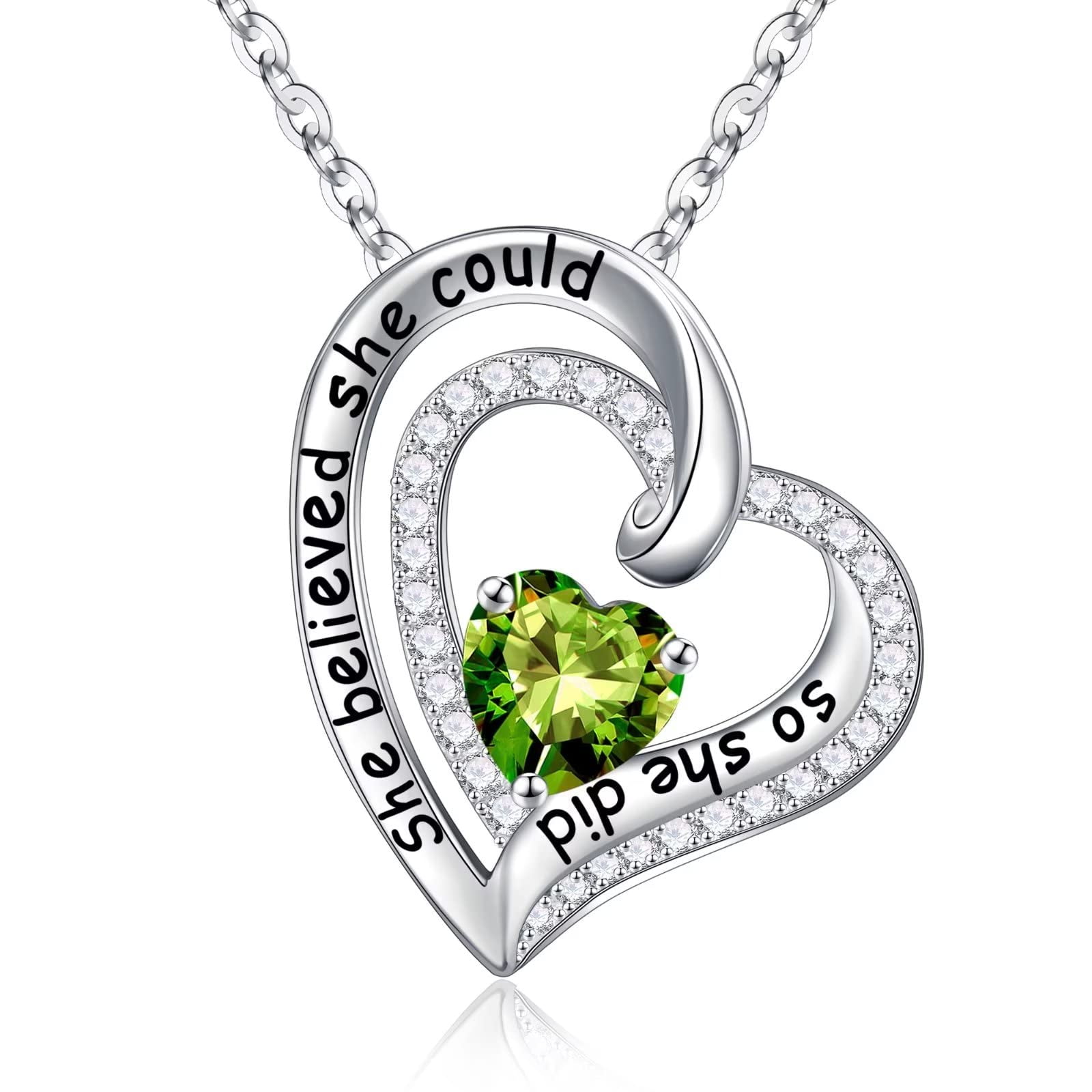 TINGN Love Heart Pendant Necklace for Women 925 Sterling