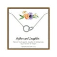 thumbnail image 1 of TINGN Mom Gifts Two Interlocking Infinity Double Circles Mother Daughter Necklace, 1 of 5