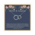 thumbnail image 1 of TINGN Mother Daughter Necklace Two Interlocking Infinity Double Circles Mother Daughter Gifts, 1 of 5