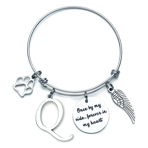 TINGN Pet Loss Bracelets Memorial Gifts in Memory of Dog Remembrance Charm Bracelets