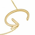 thumbnail image 1 of TINGN Sideways Gold Initial Necklace for Women Stainless Steel Gold Plated Necklace, 1 of 5