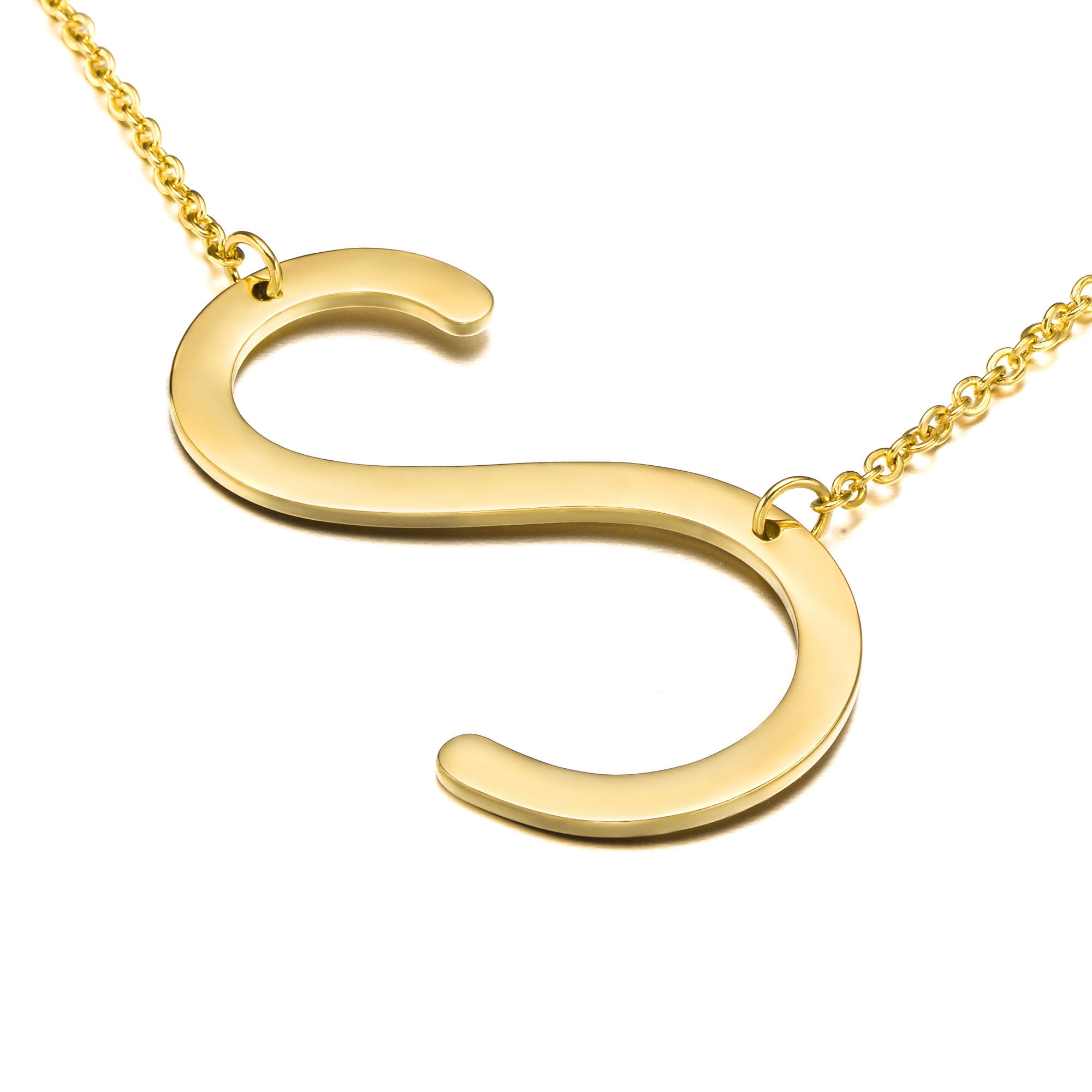 14k Solid Gold Initial Necklace .Three tiny Initial Necklace ,Sideways  Letter Necklace,Three Letter Necklace,PERSONALIZED Necklace