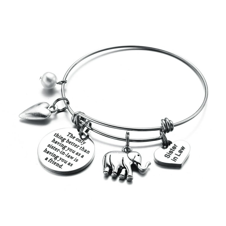 TINGN Sister in Law Bracelet The Only Thing Better Than Having You As A Sister In Law Is Having You As A Friend Walmart