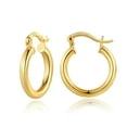 thumbnail image 1 of TINGN Small Gold Hoop Earrings for Women 14K Gold Plated 925 Sterling Silver Post Hypoallergenic Mini Chunky Open Hoops Earrings, 1 of 5