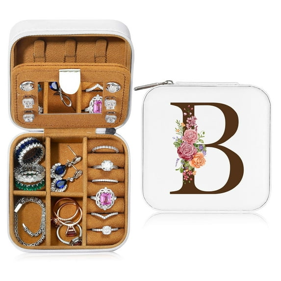 TINGN Small Jewelry Box Jewelry Case Organizer Jewelry Holder Travel Essentials Personalized Birthday Gift Women Teenage Teen Girl