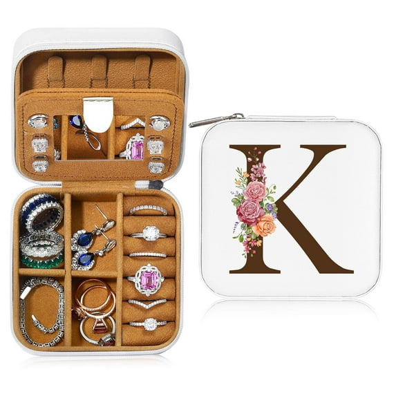 TINGN Small Jewelry Box Jewelry Case Organizer Jewelry Holder Travel Essentials Personalized Birthday Gift Women Teenage Teen Girl