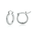 thumbnail image 1 of Tingn Small Rose Hoop Earrings Hypoallergenic Mini Chunky Open Hoops Earrings Graduation Gifts for Women, 1 of 5