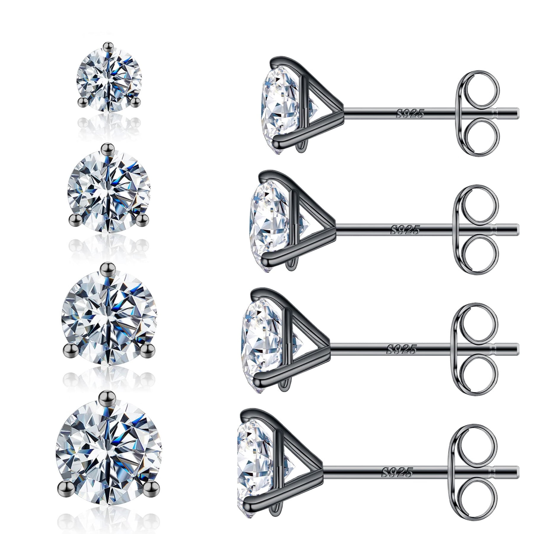 TINGN Stud Earrings Sets for Women S925 Sterling Silver Post