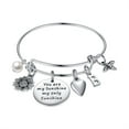 thumbnail image 1 of TINGN Sunflower Charm Bracelets for Women Girls Expandable Bangle Bracelets, 1 of 6