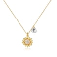 thumbnail image 1 of TINGN Sunflower Necklace for Women Girls 14k Gold Plated Initial Sunflower Pendant Necklace, 1 of 6