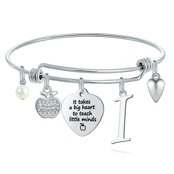 TINGN Teacher Gifts for Women Teacher Bracelet End of Year It Takes a Big Heart to Teach Little Minds Teacher Gifts