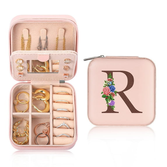 TINGN Teen Girls Gifts for Teenage Girls Birthday Gifts for Daughter Granddaughter Small Travel Jewelry Case Jewelry Organizer Jewelry Box for Girls