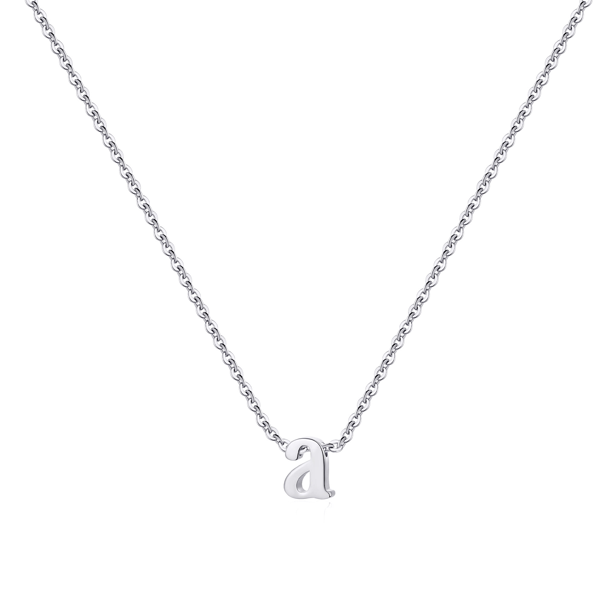 Boys Jewelry For School 26 Initial Heart Shape Alphabet Necklace For