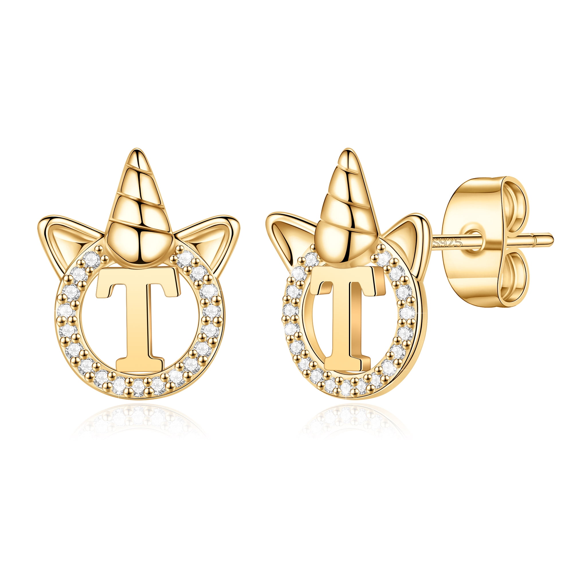 Make a Statement with LV Initial Earrings- 925 Silver