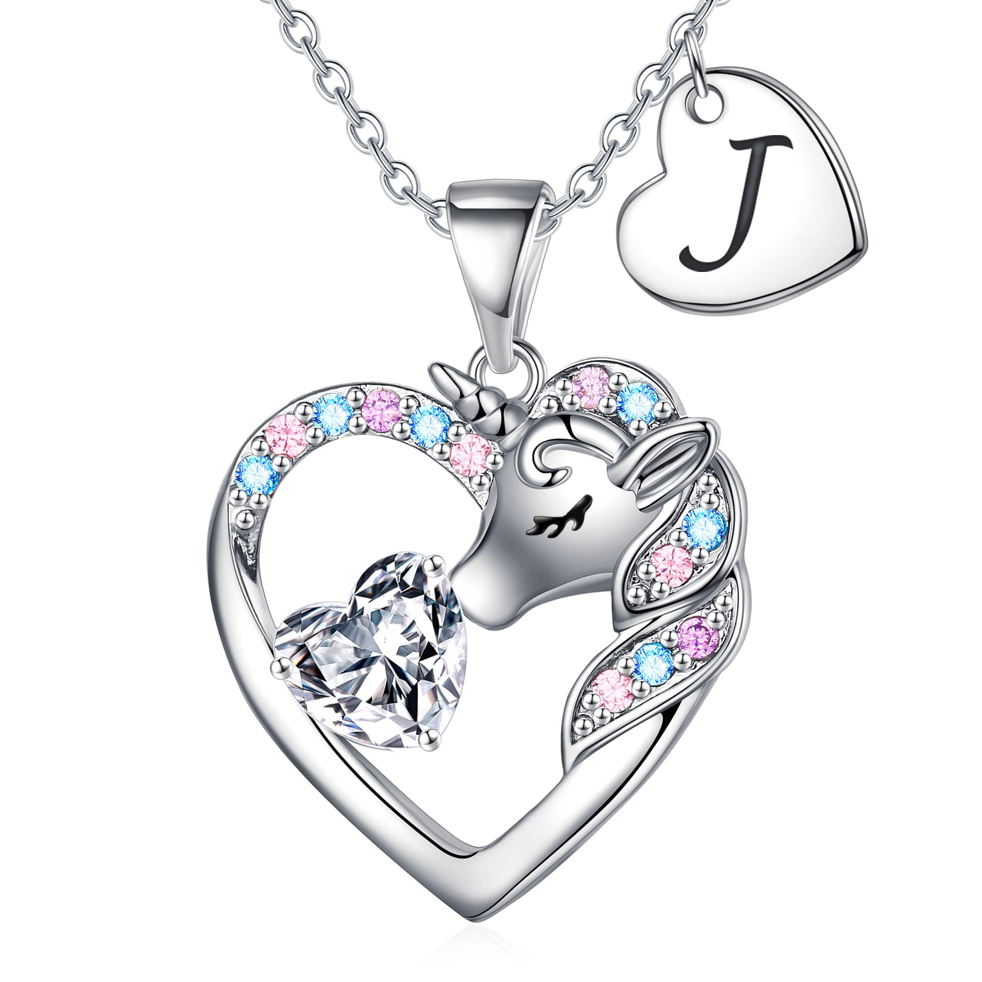 TINGN Unicorns Gifts for Girls Initial Necklaces for Teen Girls Women Girls Little  Girls Jewelry for Teen Girls Unicorn Necklace for Girls 