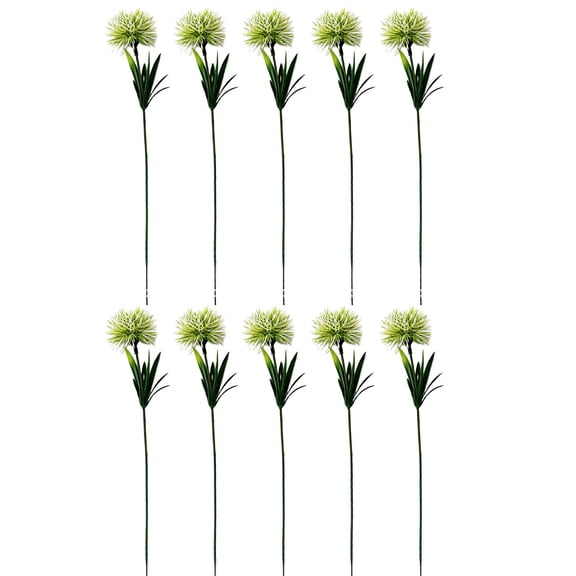 TINGXIN 10 Bundles Artificial Dandelion Plants Bouquet White for Wedding Home Hotel Decor - Dandelion Plants, Artificial Dandelion Bunch