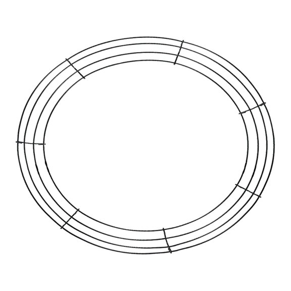 TINGXIN 12 Inch Round Wreath Wire Frame for Diy for Wedding Valentine'S Day Diy - Round Wreath Iron Ring, 12 Inch