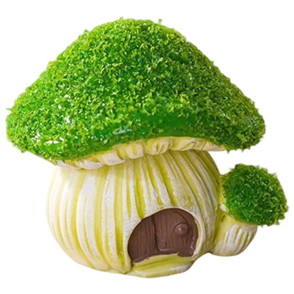 TINGXIN Cute Mushroom Resin House Fish Tank Decor a (Cute Mushroom Resin House, Fish Tank Decor), Fairy Cottage Decor Aquarium Fish Tank Ornament Aquarium Mushroom House for Terrarium Fish Tank