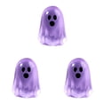 thumbnail image 1 of TINGXIN Mini Halloween Figurines, Glow-In-The-Dark Ghost Figurines Small Gift, Adorable Non-Scary, for Party Favors & Treasure Hunt, (Style C, 3Pcs), 1 of 5
