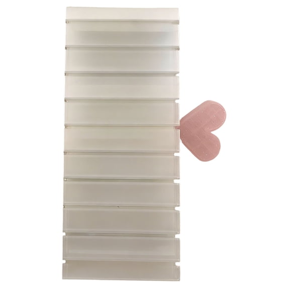 TINGXIN Nail Art Transfer Foil Storage Box, White Nail Foil Organizer, Nail Supply Case, Sturdy and Multi-Compartment, for Nail Studio, Home and Nail Art (Style A)