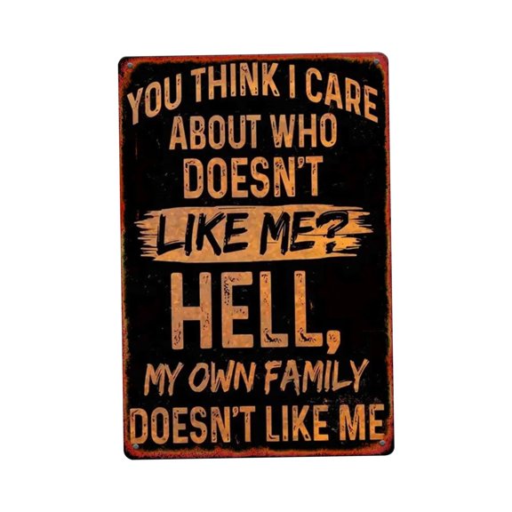TINGXIN Retro Metal Tin Wall Art Sign (Retro Metal Wall Art, Tin Sign Decor), Retro Metal Sign Funny Wall Decor 8X12 Inch Tin Sign Vintage Wall Plaque for Bar Caf Restaurant Billiard Room