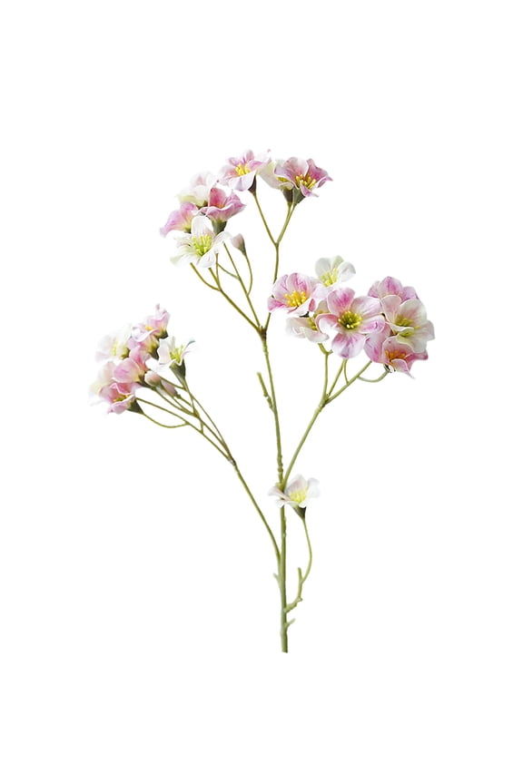 Single Stem Artificial Paulownia Flower for Home Decoration Vase Arrangement - Rural Style, Pink