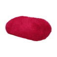 thumbnail image 1 of TINGXIN Soft Oval Rug, Thick Fluffy Floor Carpet, Non-Slip Living Room Mat, Washable and Durable, for Bedroom, Closet, Daily Use and Home Organization (Red), 1 of 5