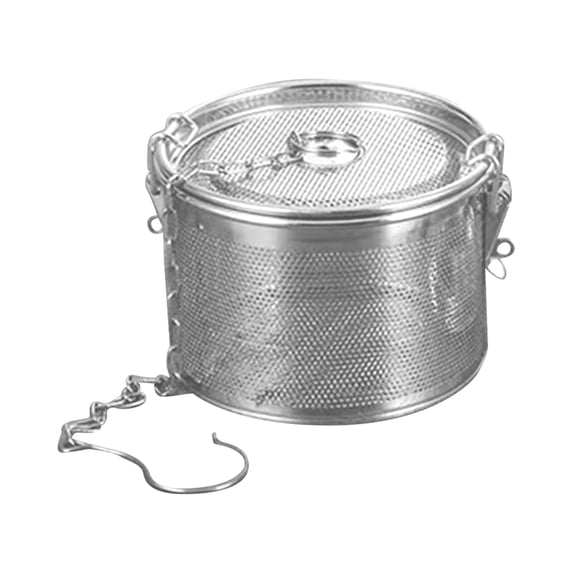 TINGXIN Thickened Stainless Steel Perforated Brine Basket (Stainless Steel Brine Basket, Pickling Basket), Fine Mesh Filtration Rustproof Durable Canning Basket for Canning Fruit Washing Large