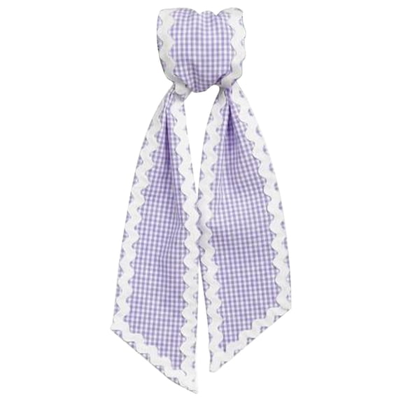 TINGXIN Wreath Sash Purple Ribbon for Front Door Wreath Sash - Cotton Garland Ribbon, Holiday Wreath Accessory