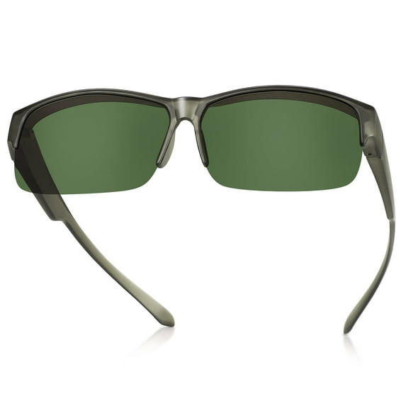 TINHAO Fit Over Glasses Sunglasses for Men Driving Fishing Polarized Lens 100% UV Protection