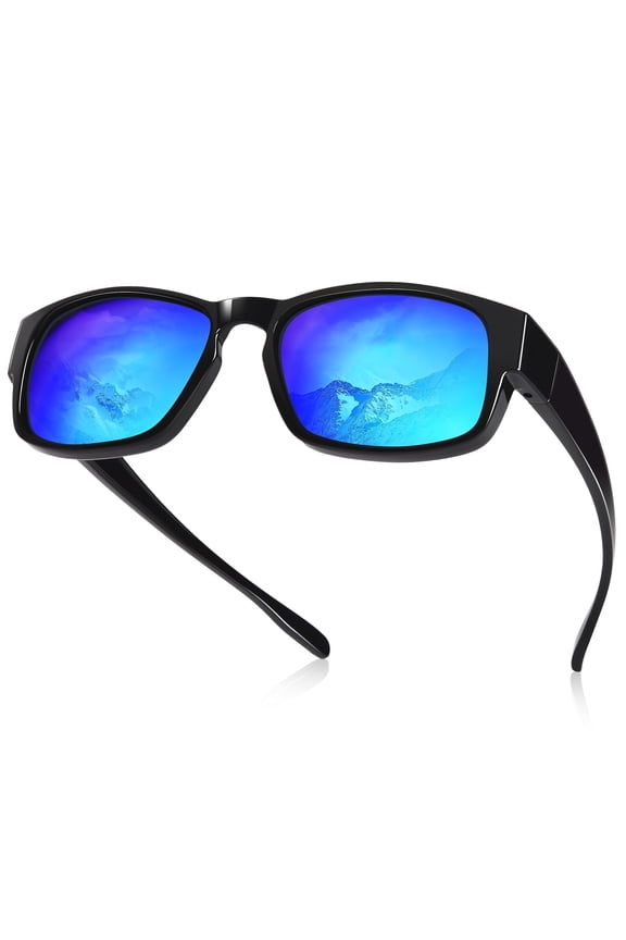 Fit Over Glasses Sunglasses for Men Women Small Glasses Driving Polarized 100% UV Protection Lens
