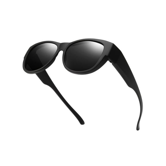 TINHAO Fit Over Glasses Sunglasses for Women Men, Cat Eye Sunglasses Over Glasses Polarized 100% UV400 Protection