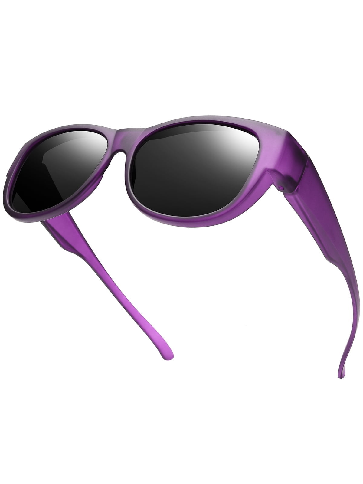 TINHAO Fit Over Glasses Sunglasses, Polarized Cat Eye UV400  display picture 2