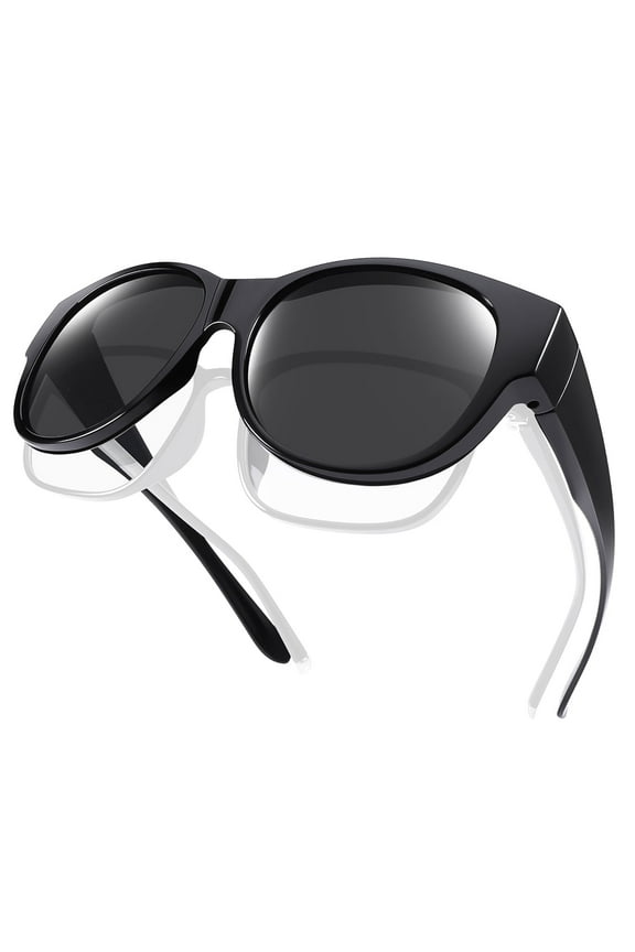 Fit Over Glasses Sunglasses for Women Men Large Cat Eye Sunglasses Polarized 100% UV400 Protection