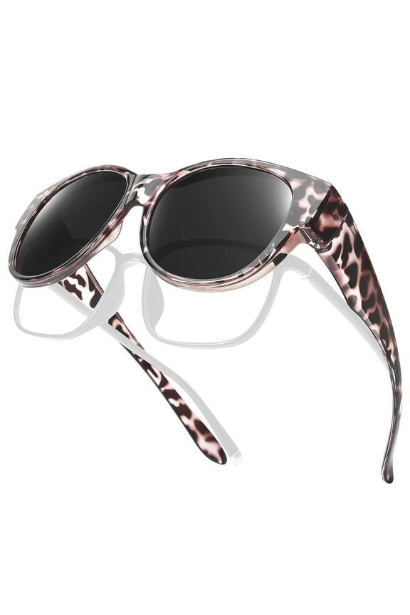 Fit Over Glasses Sunglasses for Women Men Large Cat Eye Sunglasses Polarized 100% UV400 Protection