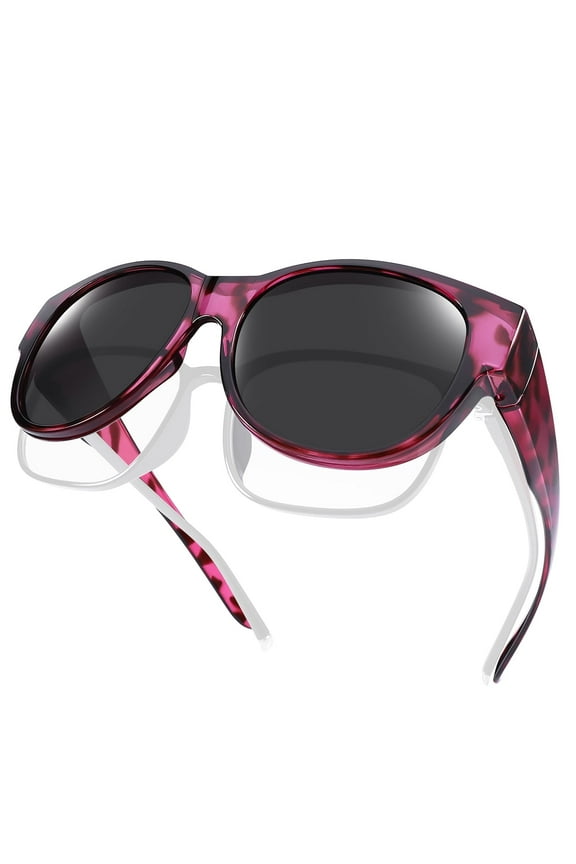 Fit Over Glasses Sunglasses for Women Men Large Cat Eye Sunglasses Polarized 100% UV400 Protection