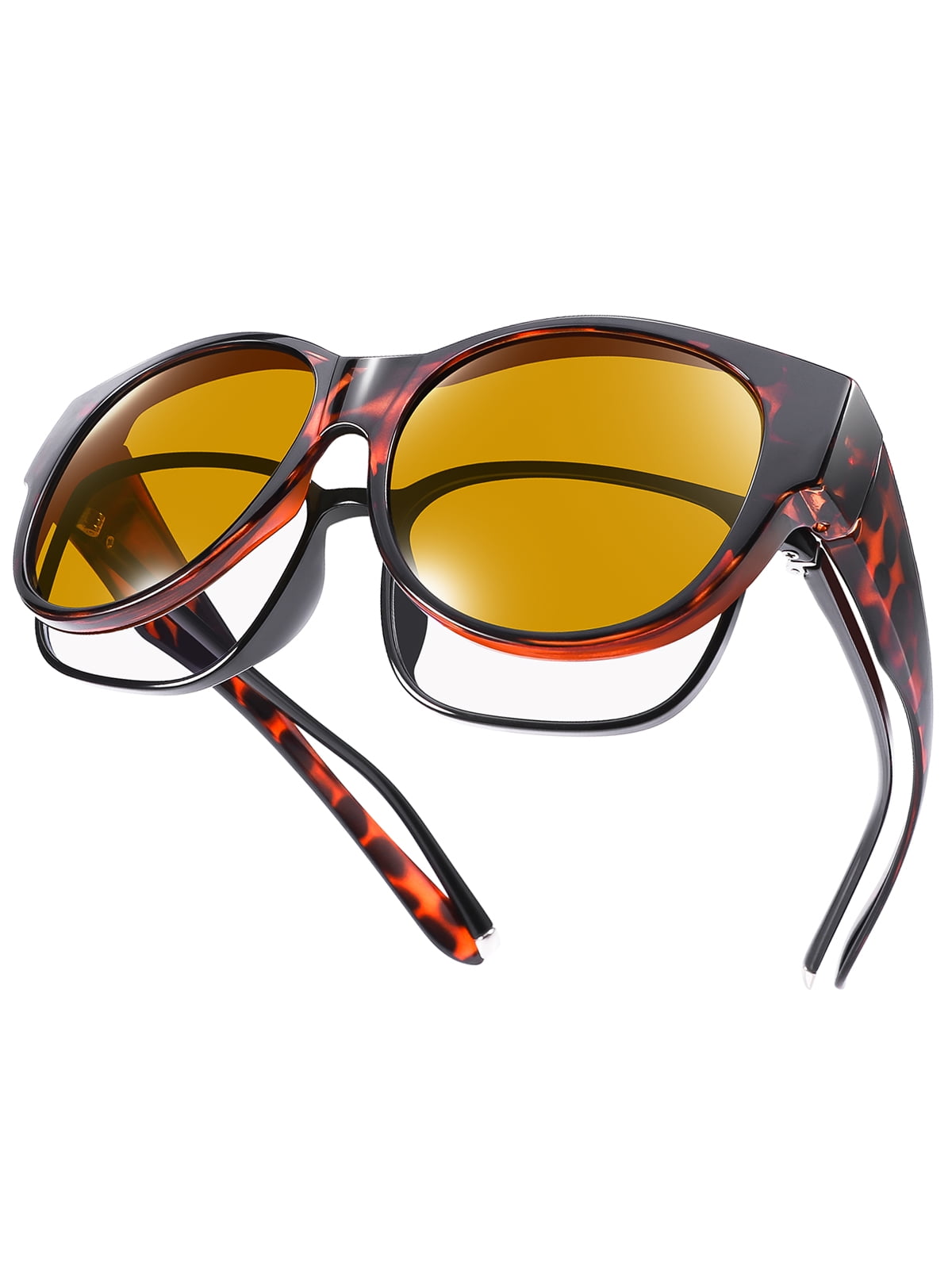 TINHAO Fit Over Glasses Sunglasses for Women Men Large Cat Eye