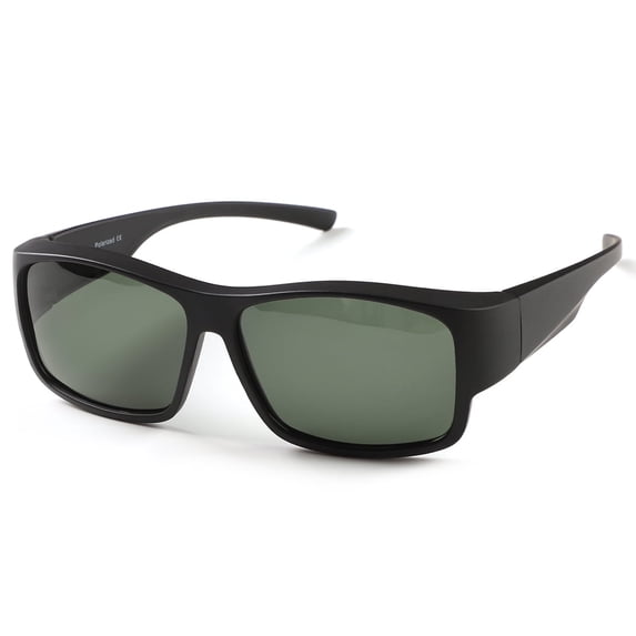 TINHAO Fit Over Polarized Sunglasses Over Glasses, Wrap Around Sunglasses Over Prescription Glasses